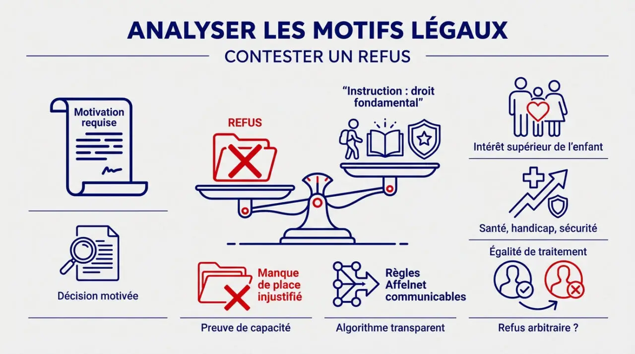 Analyse juridique des motifs de refus d'affectation en lycée public