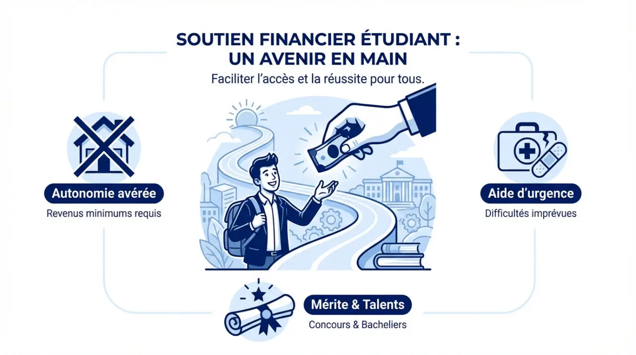 Étudiant consultant ses options de financement pour ses études supérieures