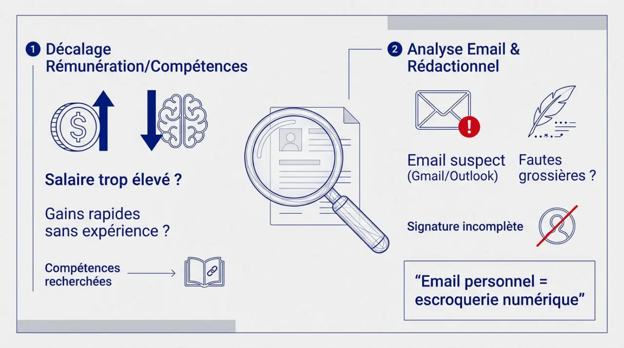 Analyse rigoureuse d'une offre d'emploi pour détecter les fraudes